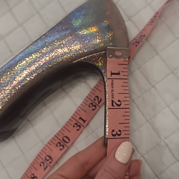 Zara silver sprarkly heels - Picture 7 of 8